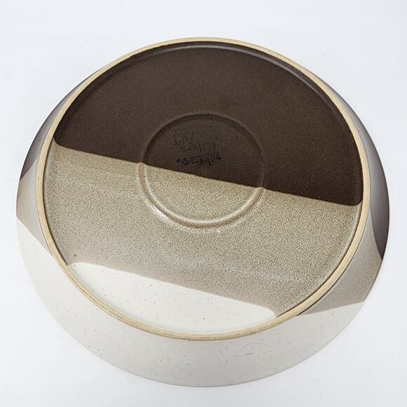Mikasa 12" Platter Studio Kiln Replacement Vintage Japan Earth Tones Brown Tan - Picture 3 of 4